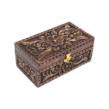 Caja de regalo Caja de madera vintage XL 50 x 40 x 30 Caja de madera decorativa para objetos Cajas elegantes y elegantes Decoración única de muebles Cajas de madera 