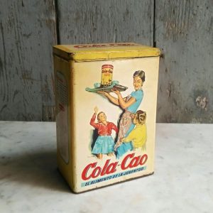 caja de metal antigua de Colacao